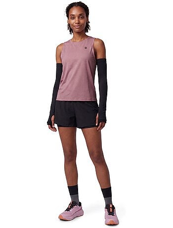 Camiseta sin mangas trail running mujer senderismo mujer volt-w