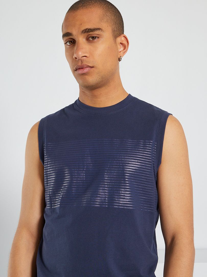 Camiseta sin mangas 'Umbro' de algodón AZUL - Kiabi