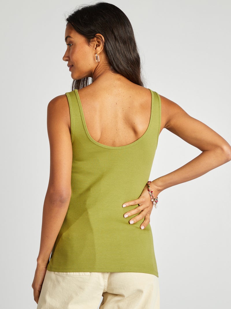 Camiseta sin mangas VERDE - Kiabi