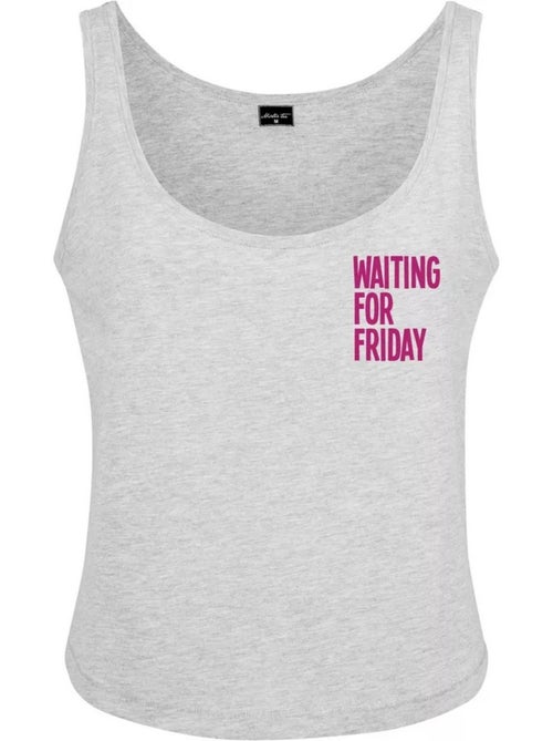 Camiseta sin mangas waiting for friday box para mujer - mister tee - Kiabi Camiseta sin mangas waiting for friday box para mujer - mister tee - Kiabi