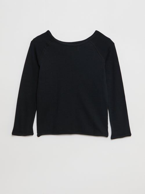 Camiseta sin orientación de manga larga - colección fácil de vestir - Kiabi