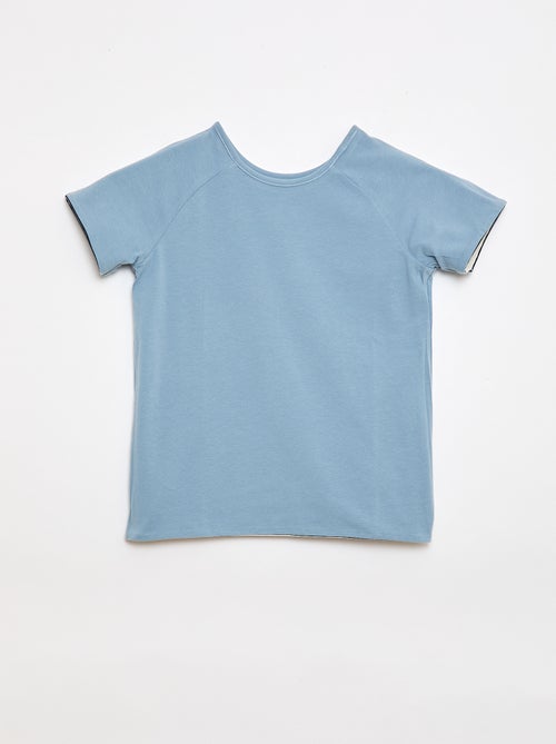 Camiseta sin sentido y reversible de manga corta - Kiabi