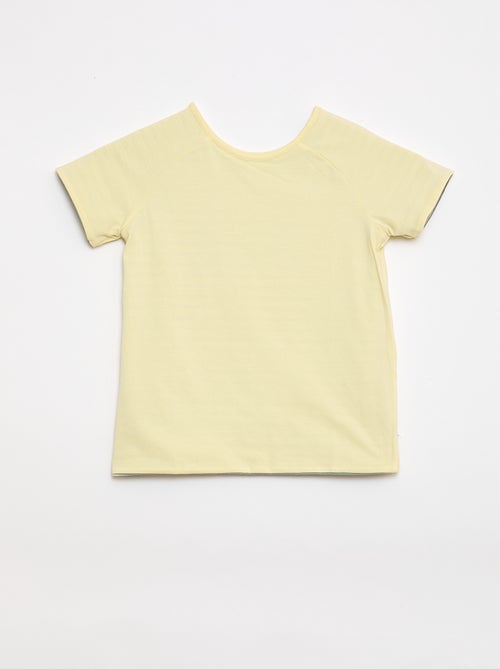 Camiseta sin sentido y reversible de manga corta - Kiabi