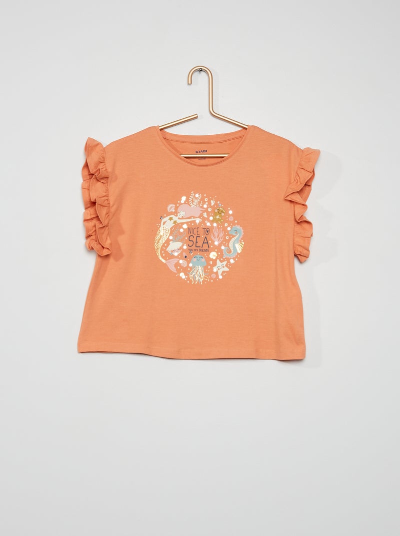 Camiseta 'sirena' ROSA - Kiabi