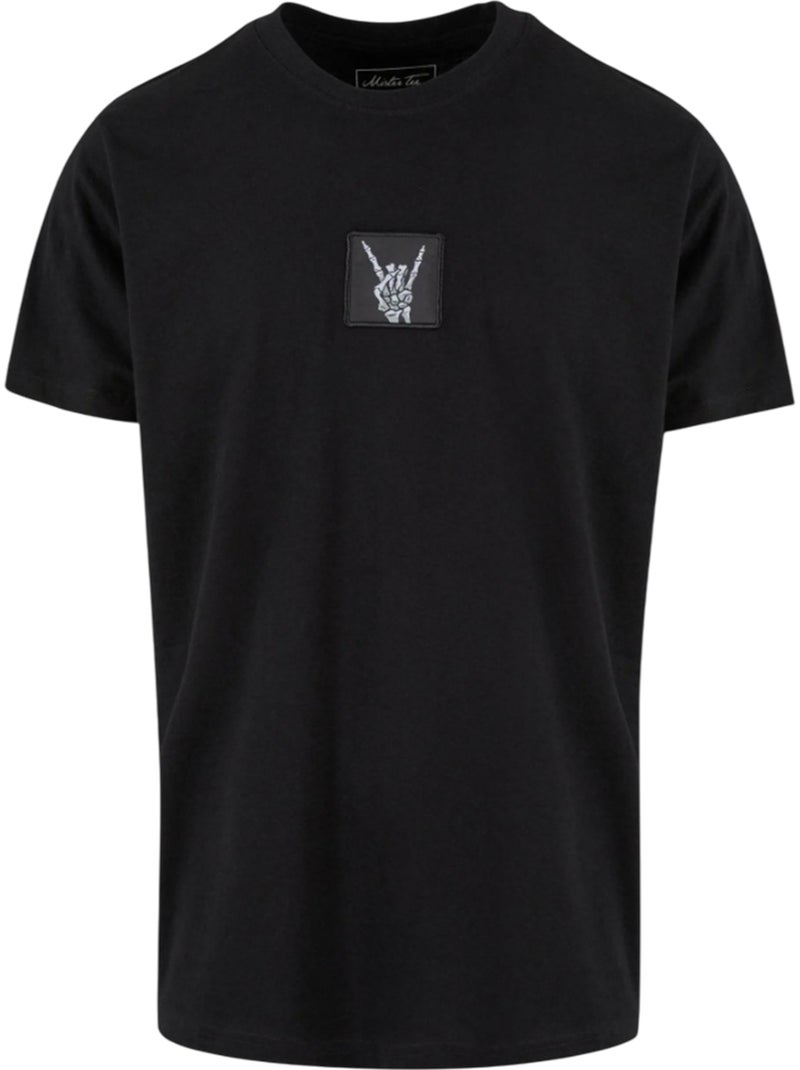 Camiseta skelett patch para hombre - mister tee Negro - Kiabi