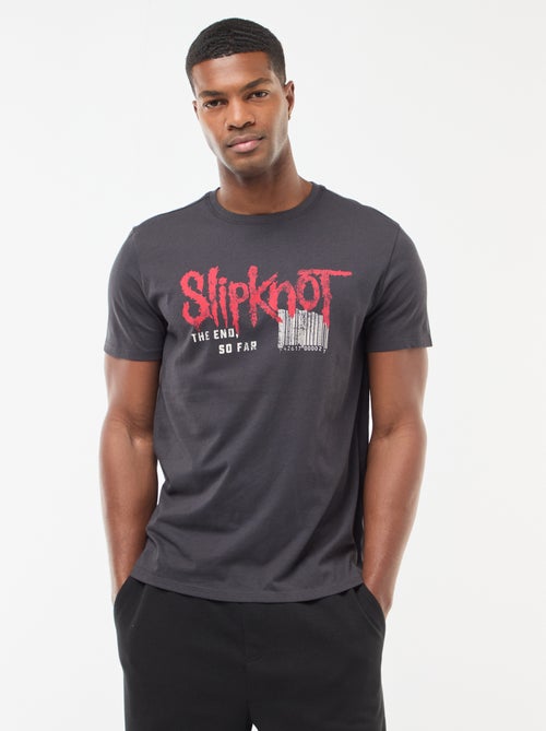 Camiseta 'Slipknot' de manga corta y cuello redondo - Kiabi