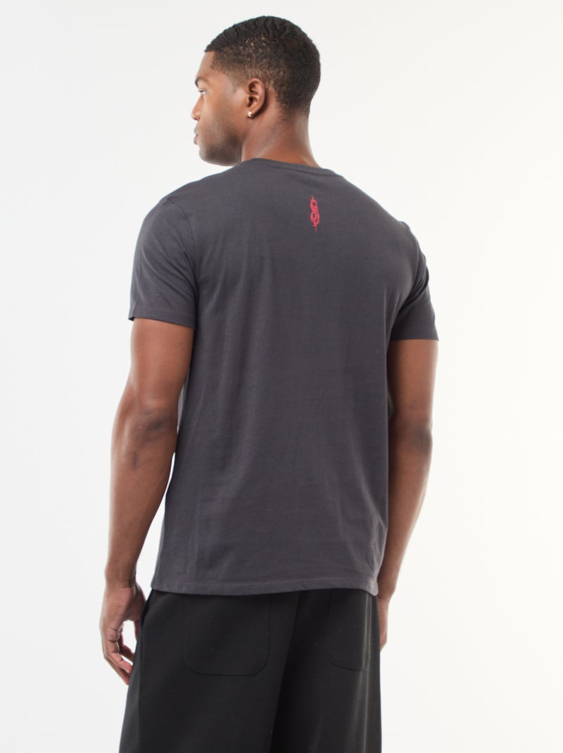 Camiseta 'Slipknot' de manga corta y cuello redondo Negro - Kiabi