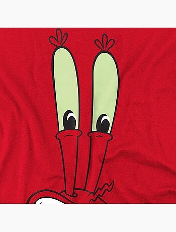 Camiseta smile de mr krabs cara para hombre - spongebob squarepants