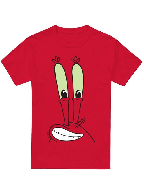 Camiseta smile de mr krabs cara para hombre - spongebob squarepants - Kiabi