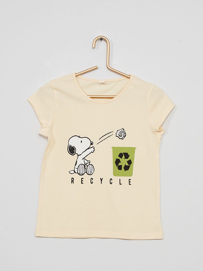 Camiseta 'Snoopy' beige - Kiabi