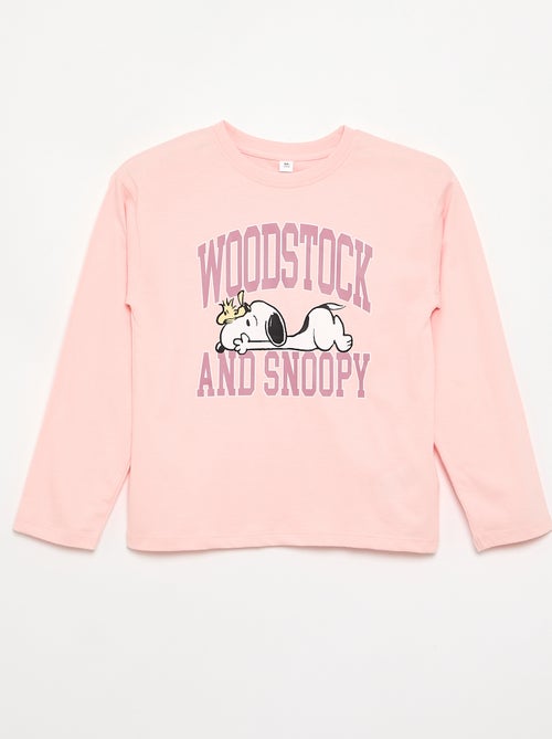 Camiseta "Snoopy" de manga larga - Kiabi