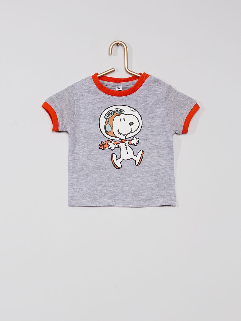 Camiseta 'Snoopy' gris - Kiabi