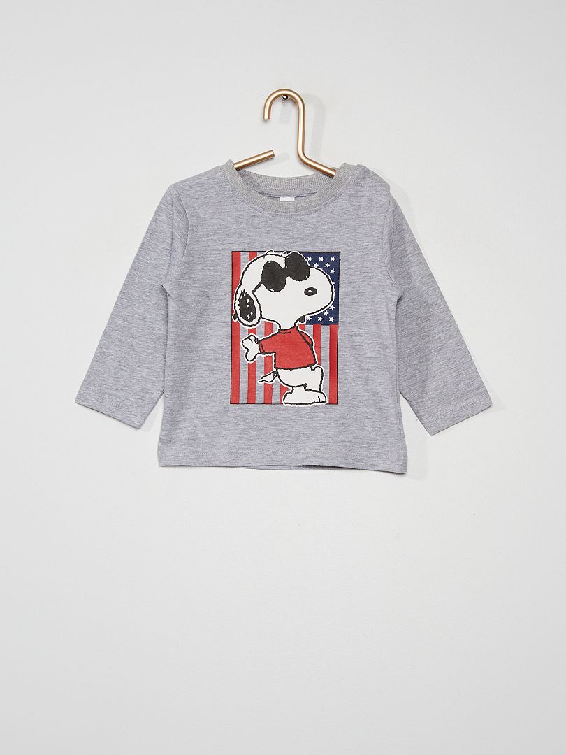 Camiseta 'Snoopy' gris - Kiabi