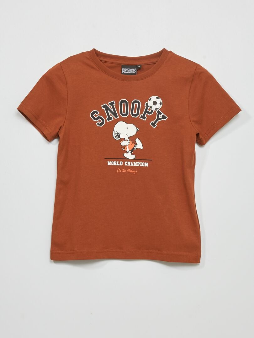 Camiseta 'Snoopy' MARRON - Kiabi