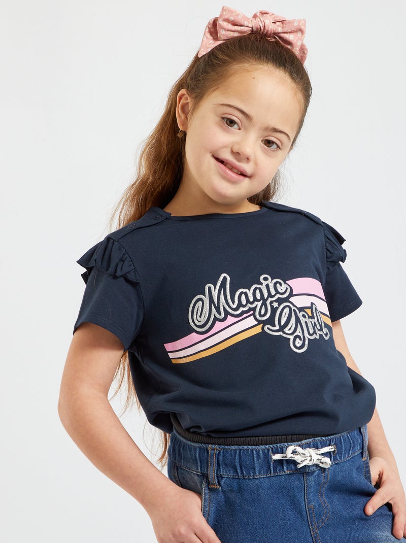 Camiseta So Easy AZUL - Kiabi