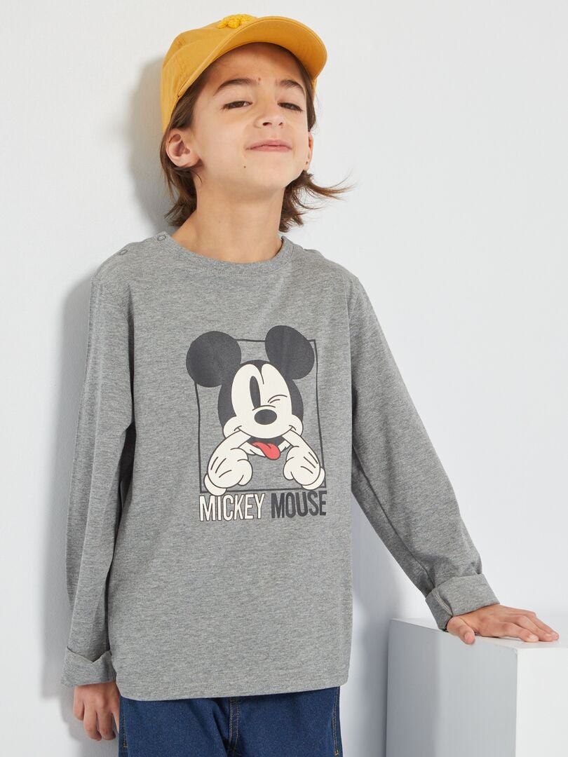 Camiseta So Easy 'Mickey' GRIS - Kiabi