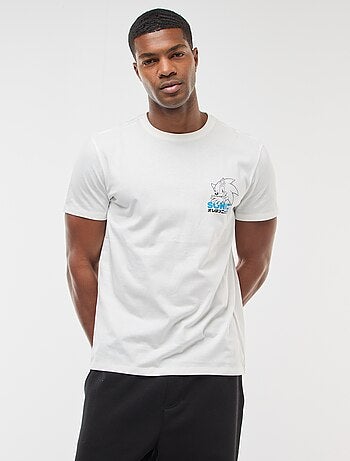 Camiseta 'Sonic' con estampado delantero/trasero y manga corta