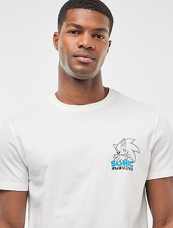 Camiseta 'Sonic' con estampado delantero/trasero y manga corta