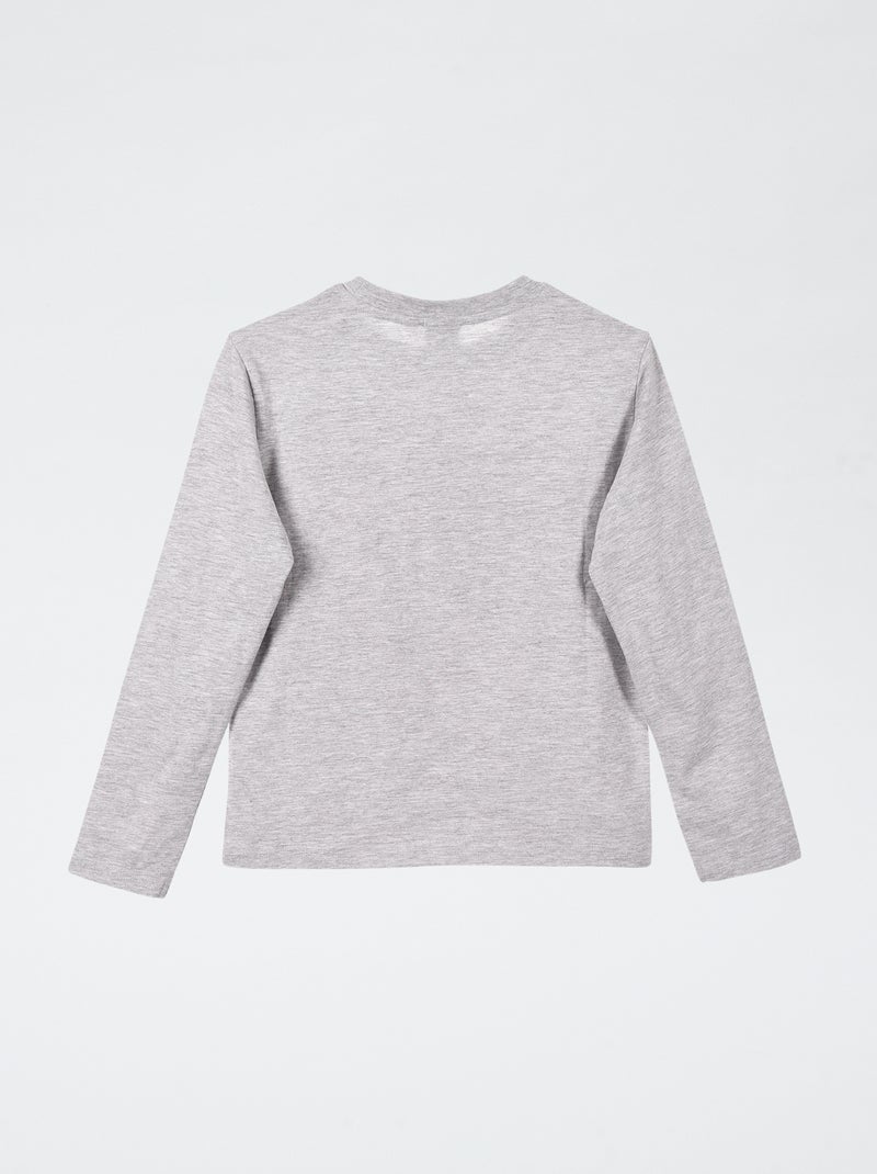 Camiseta 'Sonic' de manga larga Gris - Kiabi