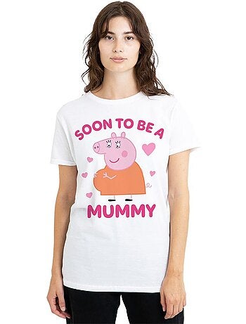 Camiseta soon to be de mamá pig para adultos unisex - peppa pig