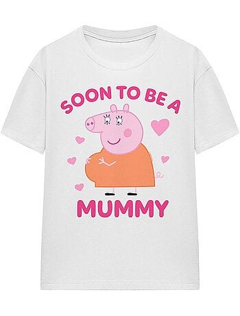 Camiseta soon to be de mamá pig para adultos unisex - peppa pig