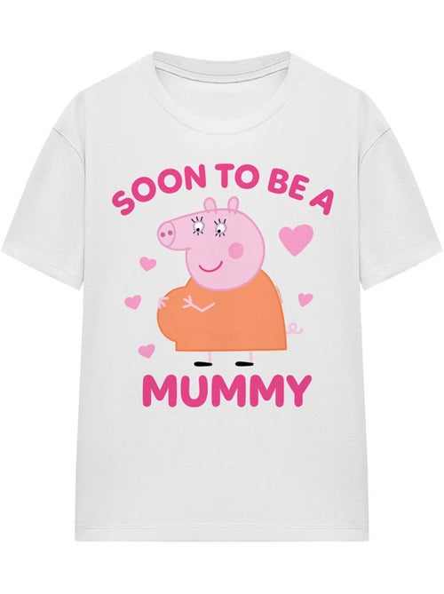 Camiseta soon to be de mamá pig para adultos unisex - peppa pig - Kiabi