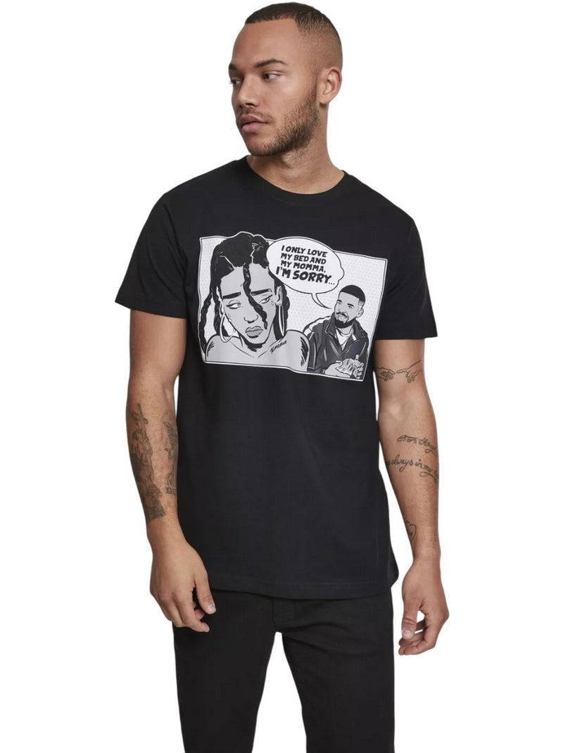 Camiseta sorry para hombre - mister tee Negro - Kiabi