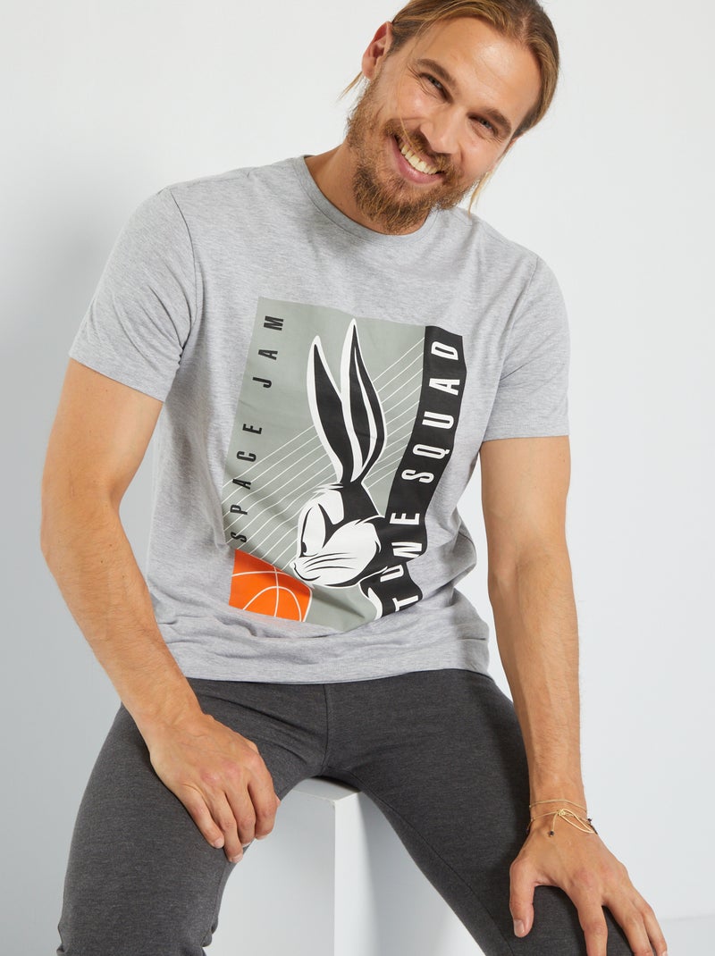 Camiseta 'Space Jam' de punto GRIS - Kiabi