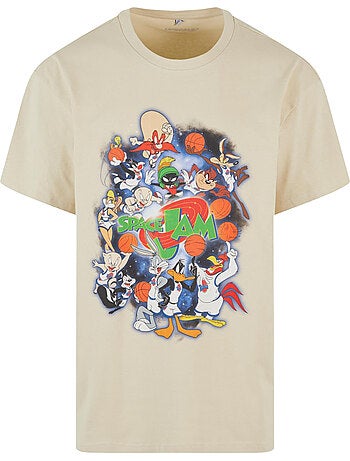 Camiseta space jam teamwork para hombre - mister tee