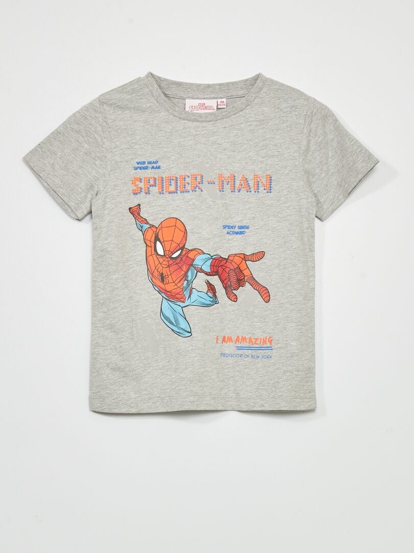 Camiseta 'Spider-Man' gris - Kiabi