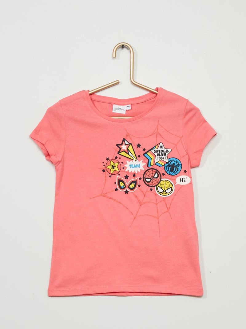 Camiseta 'Spider-Man' ROSA - Kiabi