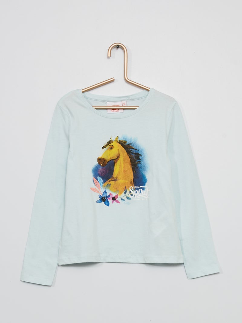 Camiseta 'Spirit' de punto AZUL - Kiabi