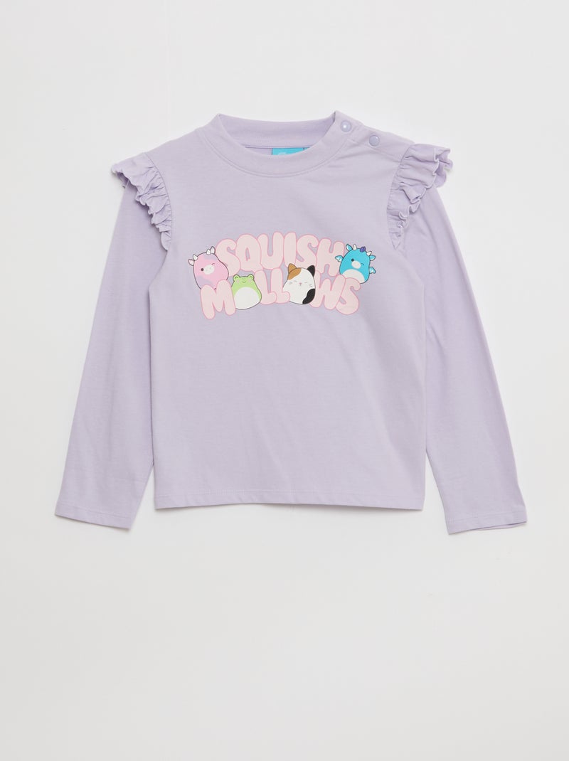 Camiseta 'Squish Mellow' con volantes en los hombros - So Easy Rosa - Kiabi