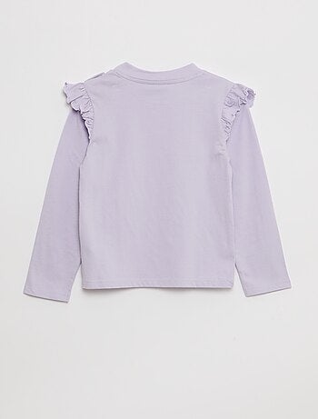 Camiseta 'Squishmallows' con volantes en los hombros - Fácil de Poner