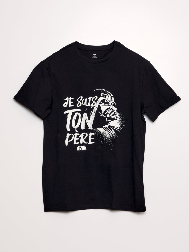 Camiseta 'Star Wars' - 100 años de 'Disney' NEGRO - Kiabi