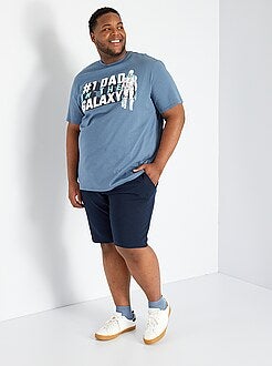 Camisetas tallas grandes para hombre - azul - Kiabi