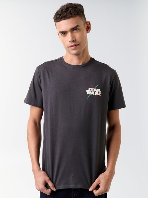 Camiseta 'Star Wars' con estampado delante y detrás - Kiabi
