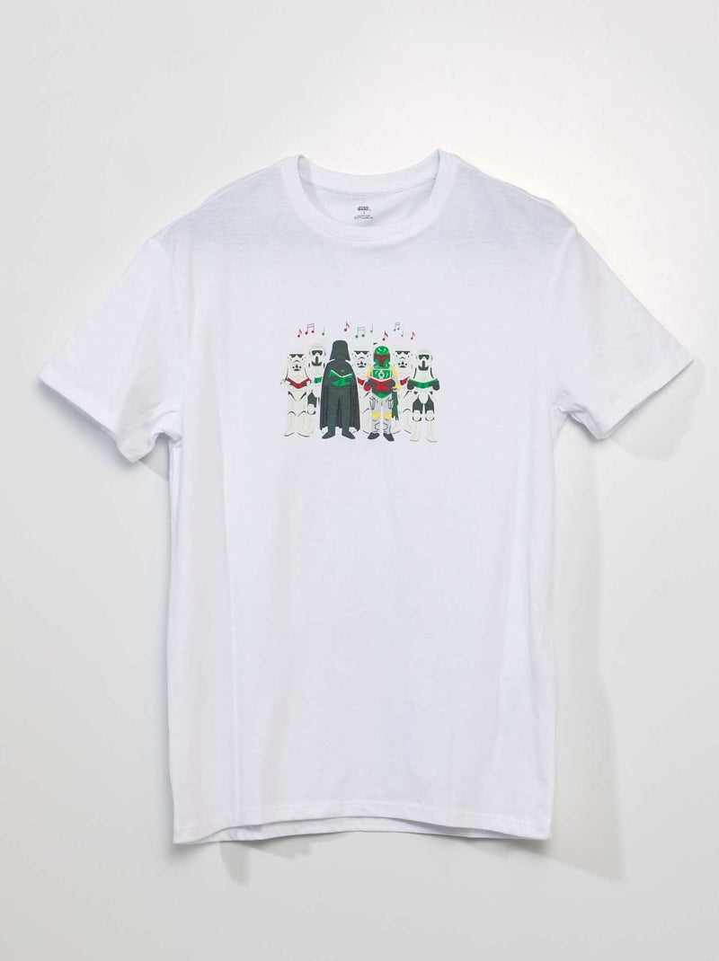 Camiseta 'Star Wars' 'Navidad' BLANCO - Kiabi
