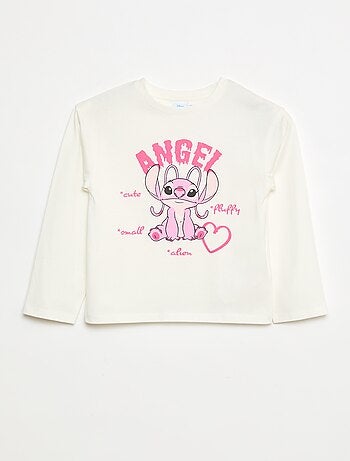 Camiseta 'Stitch' 'Angel' 'Disney' de manga larga