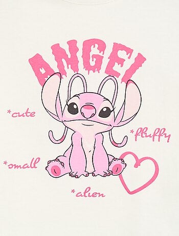 Camiseta 'Stitch' 'Angel' 'Disney' de manga larga