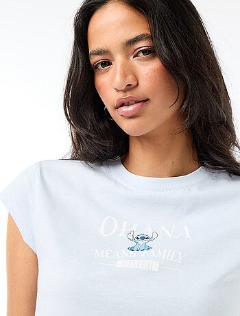 Camiseta 'Stitch' cropped