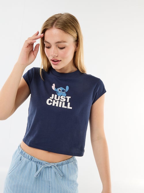 Camiseta 'Stitch' cropped 'Disney' - Kiabi