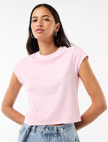 Camiseta 'Stitch' cropped 'Disney'