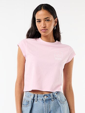 Camiseta 'Stitch' cropped 'Disney'