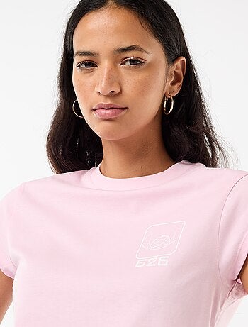 Camiseta 'Stitch' cropped 'Disney'