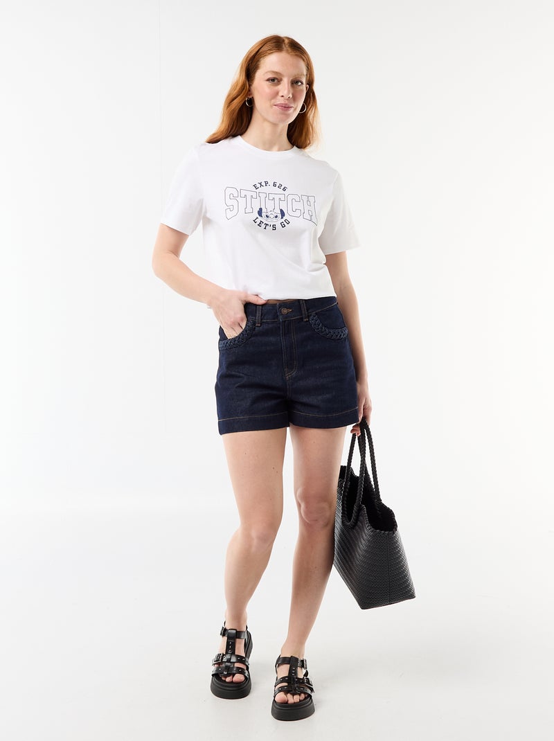Camiseta 'Stitch' 'Disney' Blanco - Kiabi