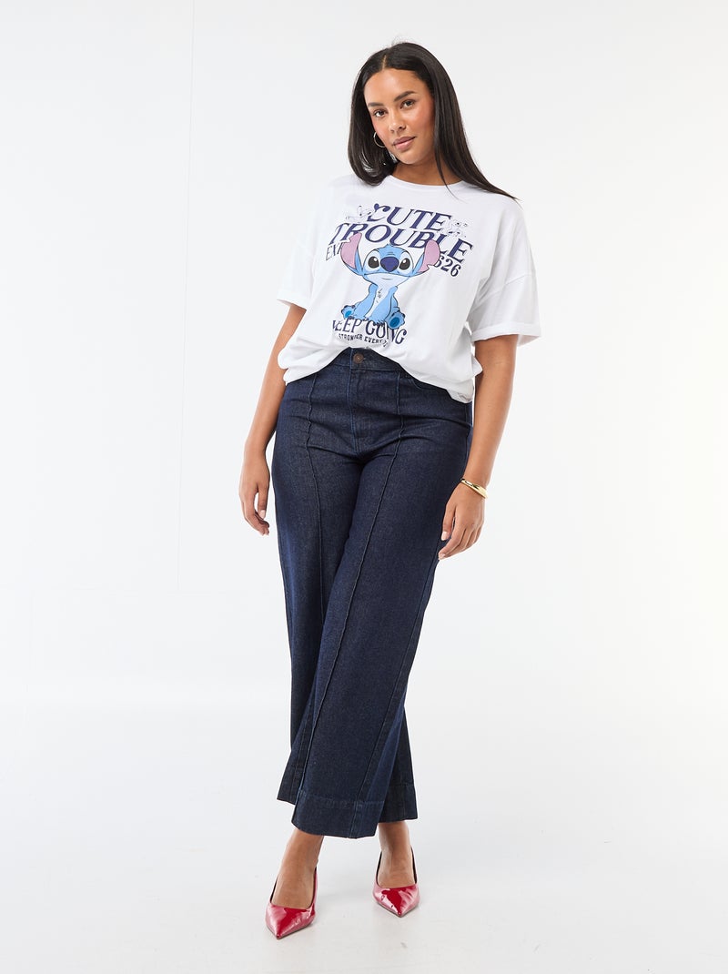 Camiseta 'Stitch' 'Disney' de manga corta Blanco - Kiabi