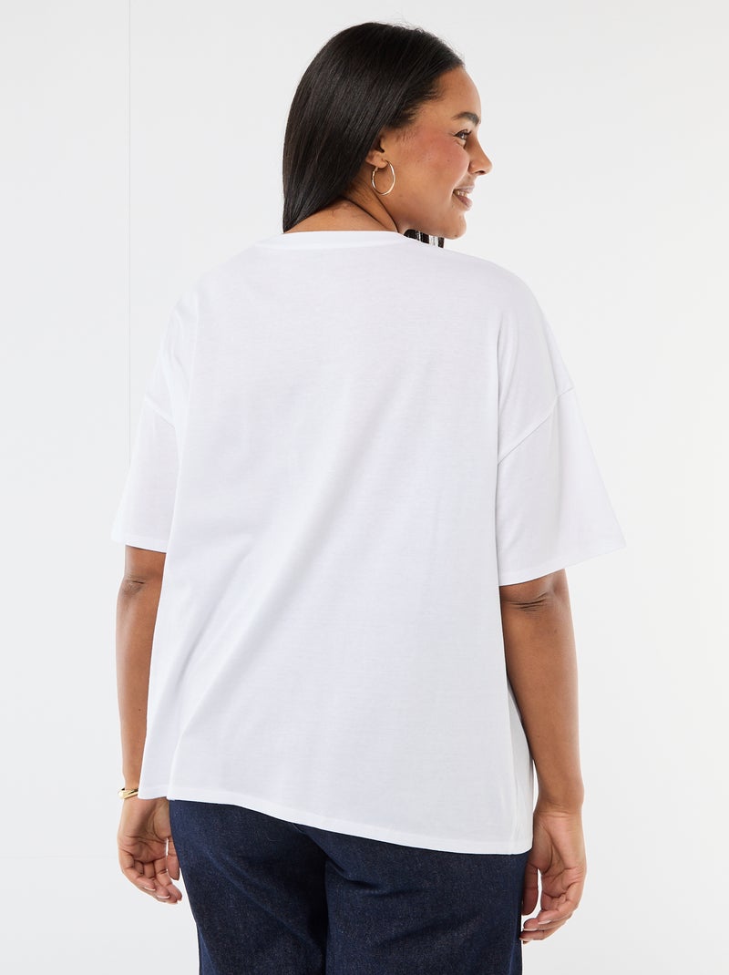Camiseta 'Stitch' 'Disney' de manga corta Blanco - Kiabi