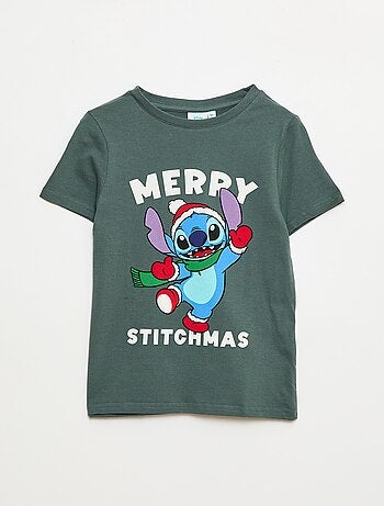 Camiseta 'Stitch' 'Disney' de manga corta 'Navidad'