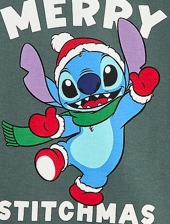 Camiseta 'Stitch' 'Disney' de manga corta 'Navidad'